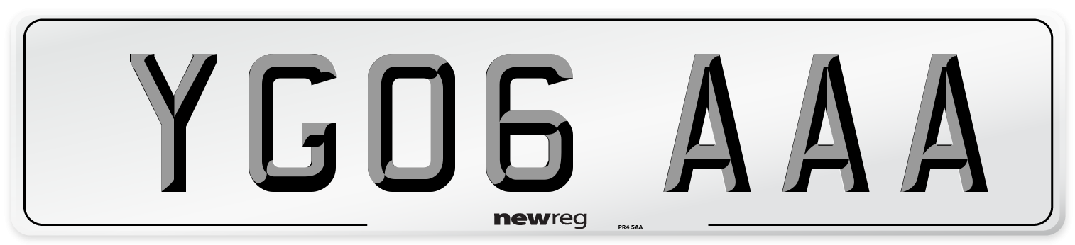 YG06 AAA Number Plate from New Reg